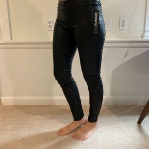 Vegan leather leggings